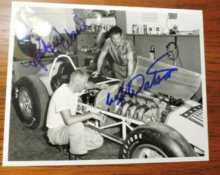 Indy 500 1959 8 X 10 Picture Signed By Rodger Ward And A J Watson