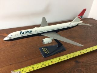 Vintage British Airways Boeing 767 Model Desk Top On Stand Promotional