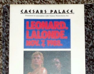 Sugar Ray Leonard vs Donny Lalonde Ticket stub 1988 Caesars Palace Boxing Tix 2