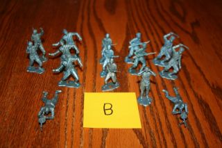 15 Vintage Mpc Metallic Blue Russian Wwii Army Soldiers Tank B - Marx,  Timmee