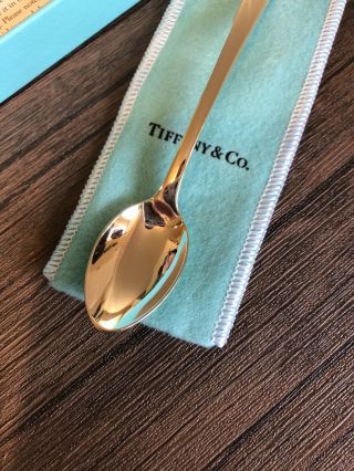 Tiffany & Co.  925 Silver 2000 Man In The Moon And Stars Baby Feeding Spoon