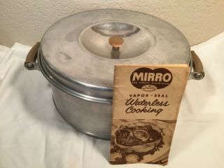 Vintage Mirro Aluminum Stock Pot/pan With Lid Reynolds Aluminum