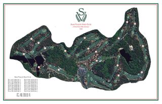 Sage Valley Golf Club - 1999 Tom Fazio - Vintage Golf Course Maps Print