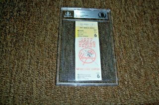 1977 Ny Yankees Game 6 Autographed Ticket By Reggie Jackson