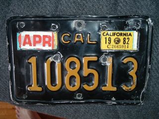 1963 California Motorcycle License Plate Ca 63 M/c License Plate