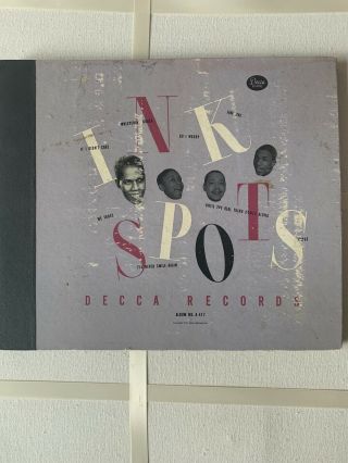 Ink Spots,  4 X Shellac,  10”,  78rpm Vintage