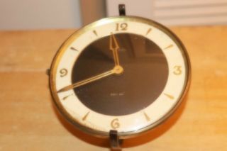 Vintage Germany Mid Century Modern 8 Day Artco Swivel Face Shelf Clock