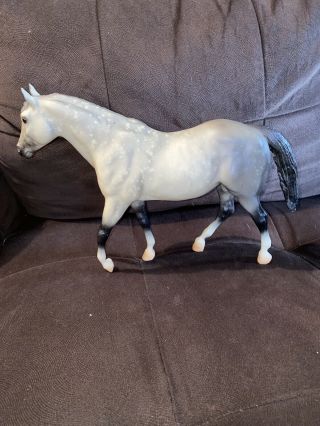 Vintage Traditional Breyer Model Horse Mare Dapple Grey Black Legs