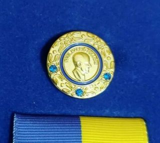 Vintage Rotary International Medal Paul Harris Fellow & Lapel Pins Sapphire Case 2