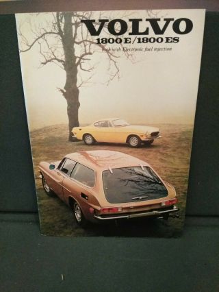 1971 Volvo 1800e /1800es Factory Sales Brochure 14 Pages English Text