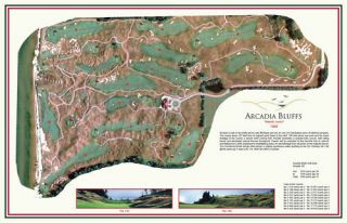 Arcadia Bluffs Golf Course - 1999 - Henderson/smith - A Vintagegolfcoursemap