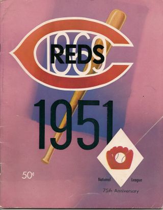 1951 Cincinnati Reds Yearbook Klu,  Blackwell Beauty