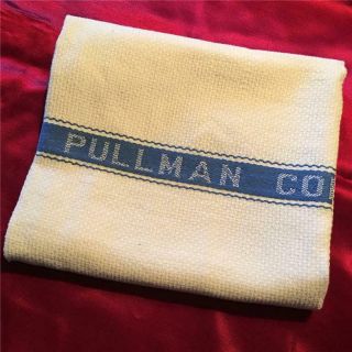 Vtg Property Of The Pullman Company Towel 24x16 Train Railroad Hand Dish Tea