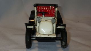 Vintage Sign of Quality Japan White Roadster Tin Litho Friction Toy Car - 2