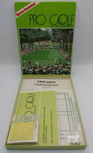 Vintage 1982 Sports Illustrated Pro Golf Game By Avalon Hill - Complete