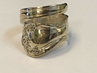 Vintage Rogers & Bros Spoon Ring Silver Plated Size 8.  5