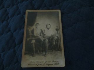 VINTAGE TEXAS RANGERS JAMES THOMAS BIRD & JOHN J.  HAYNES OF THE WEST PHOTO CARD 2