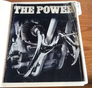 1971 Bsa Motorcycle Sales Brochure The Power