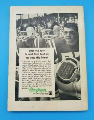 AFL AMERICAN FOOTBALL LEAGUE - SPORTING NEWS FOOTBALL GUIDE - 1963 - EX,  /NM 2