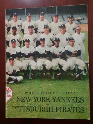 1960 World Series Program - York Yankees Vs Pittsburgh Pirates