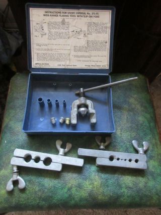 Vintage Imperial Tubing Flaring Tool Kit Wide Range Flaring Tool No.  375 - Fs