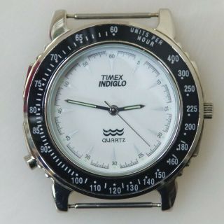 Vintage Timex Indiglo Tachymeter Men’s Quartz Watch,  40mm,  Runs With Battery