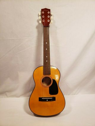 Vintage Harmony Acoustic Childs Guitar Model H0201,  6 String,  31 1/2 Inch Tall