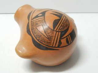 Antique Vintage Hopi Pueblo Indian Canteen Pot Pottery - Xlnt Cond