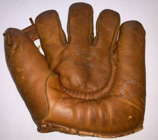 Vintage Military Gold Smith Gripper Pocket Sb70 Softball Glove Mitt Usn Ohio Usa
