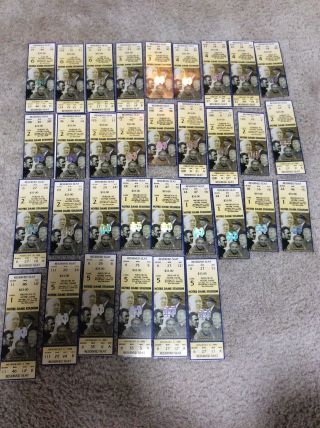 33 1998 Notre Dame Football Miscellaneous Ticket Stubs/ Full Ticket Home Games