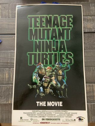 Vintage Teenage Mutant Ninja Turtles The Movie Poster