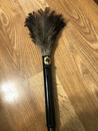 Vintage Texas Feathers Retractable Feather Duster