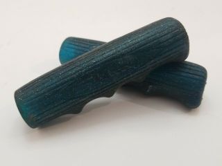 Schwinn Approved Bicycle Turquois Blue Glitter Grips.  Vintage.