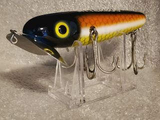 Vintage Fred Arbogast Musky Muskie Jitterbug Bass Fishing Lure In Custom Color