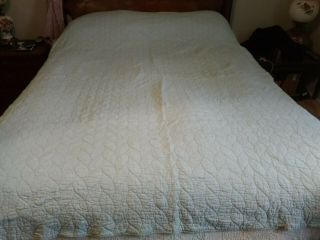 Vintage Lt Blue 100 Cotton Queen Blanket