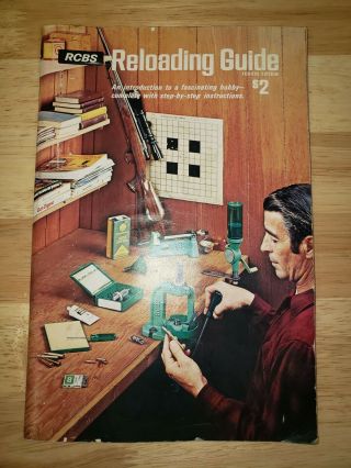 Vintage 1976 Fourth Edition Rcbs Reloading Guide • 64 Pages •good •
