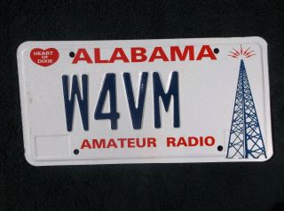 Alabama Amateur Radio License Plate
