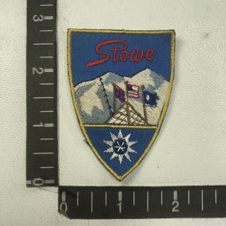 Vintage Vermont Stowe Snow Ski Area Patch C99f