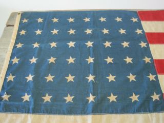 Old Vintage Primitive Huge 48 Stars Usa Flag 68 " By 44 " American Country Aafa
