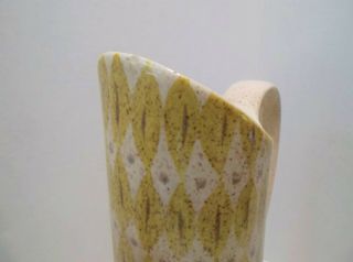 Vintage Red Wing Pottery Pitcher Beige Speckled Modern Mid Century 12 