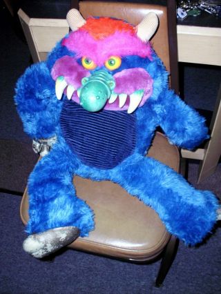 My Pet Monster,  Amtoy Large Plush Toy Vintage 1986 Has Wear