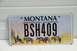 Montana License Plate Bob Marshall Wilderness 2003