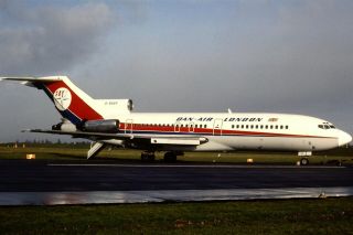 35mm Colour Slide Of Dan Air London Boeing 727 - 46 G - Baef