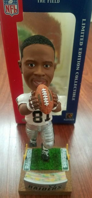 Rare Nfl Legends Of The Field - 81 Raiders Tim Brown Bobblehead Le Collectible