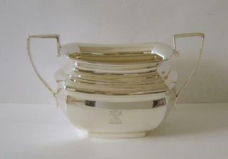 An Antique Sterling Silver Sugar Bowl London 1907 133 Grams