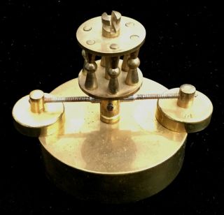 Antique Disc Pendulum For 400 Day Clock,  Juf,  6 Pillar,  2 3/4 Inch,  Very Scarce