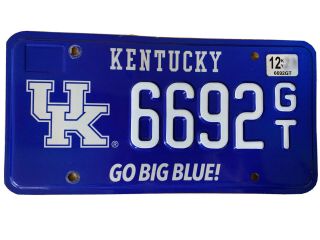 Kentucky (ky) University Of Kentucky Wildcats Uk License Plate