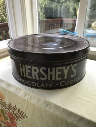 Large Vintage Hershey’s Chocolate Cocoa Tin 2