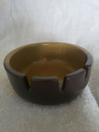 Vintage Edith Heath Stoneware Ceramic Pottery Ashtray 4.  75” 2 - Tone