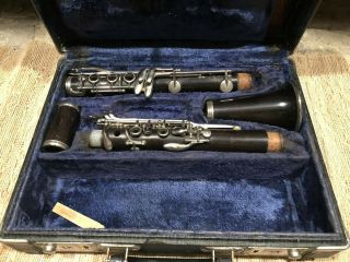 Vintage Normandy 4 Clarinet Made In France For Repair Serial 63849